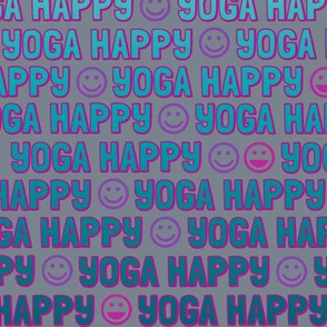 yoga happy faces - sea