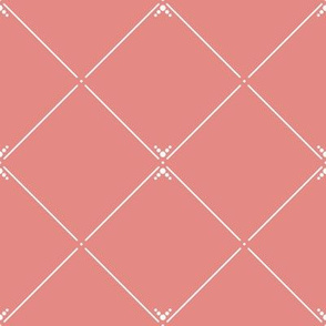 Lovely Trellis Dark: Copper Rose 9 Latticework