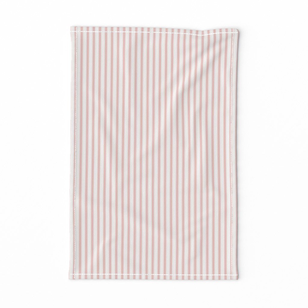 Ticking Stripe: Copper Rose 4 & Soft White