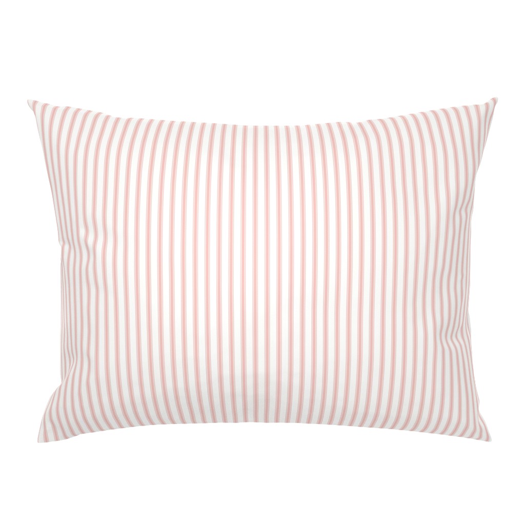 Ticking Stripe: Copper Rose 4 & Soft White