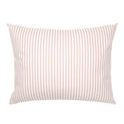 Ticking Stripe: Copper Rose 4 & Soft White