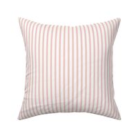 Ticking Stripe: Copper Rose 4 & Soft White