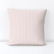 Ticking Stripe: Copper Rose 4 & Soft White