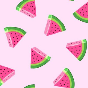 watermelons (pink)- summer fruit fabric - LAD19