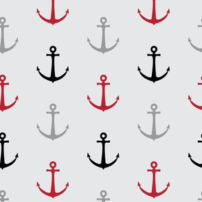 anchors - multi red and black - LAD19