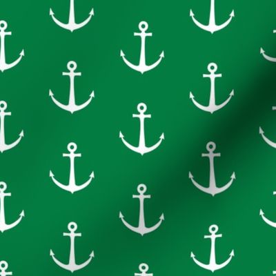 anchors - green nautical - LAD19