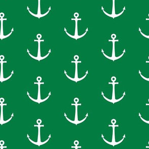 anchors - green nautical - LAD19