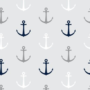 anchors - multi grey and navy - LAD19