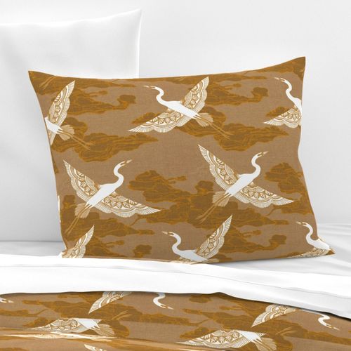 Egrets {Antique Gold}