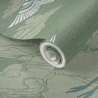 Egrets {Antique Green}