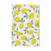 Lemons pattern fabric