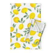 Lemons pattern fabric