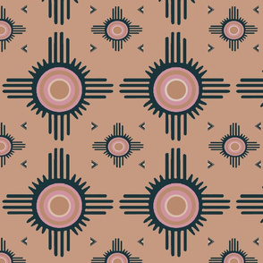 Southwest Zuni Sun - Rose Wallpaper