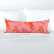 Tropicana Banana Leaves in Coral Spice