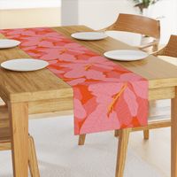 Tropicana Banana Leaves in Coral Spice