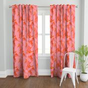 Tropicana Banana Leaves in Coral Spice