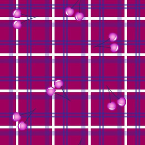 purple cherry tartan