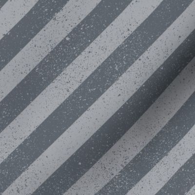 Diagonal Spatter Stripe Grey