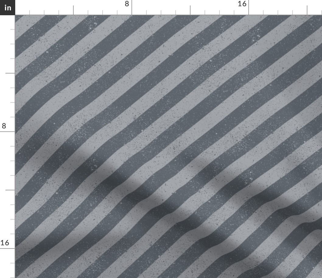 Diagonal Spatter Stripe Grey