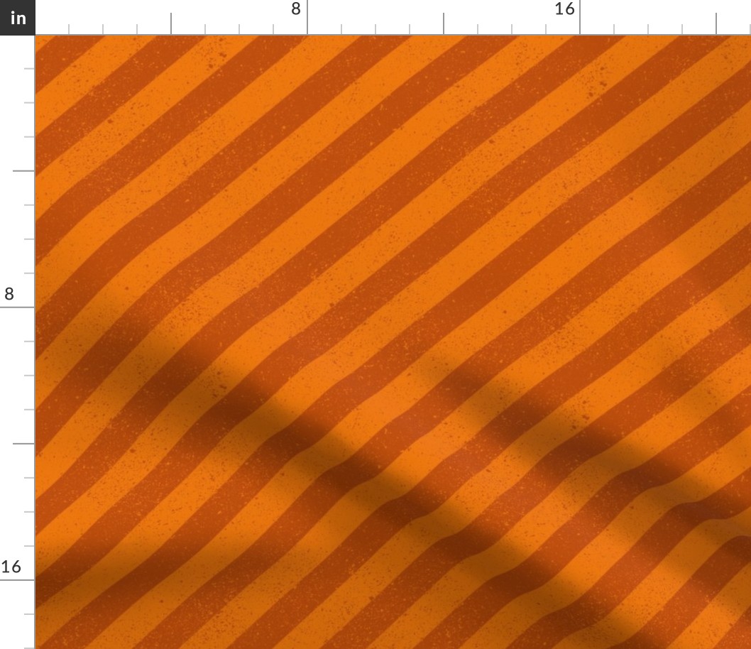 Diagonal Spatter Stripe Orange