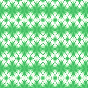 Shibori kaleidoscope in emerald 