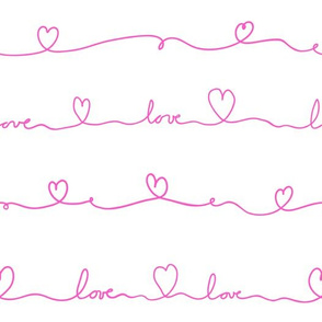 love doodle pink