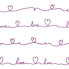 love doodle purple