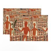 Aborigine Tribal Folk Art Wallpaper