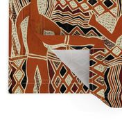 Aborigine Tribal Folk Art Wallpaper