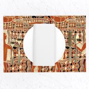 Aborigine Tribal Folk Art Wallpaper