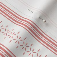 Leafpoint Stripe: Copper Rose Thin Stripe