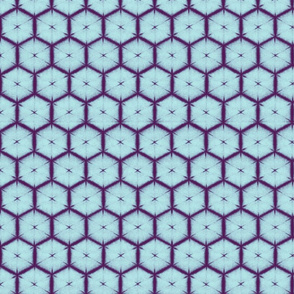 Shibori honeycomb sky