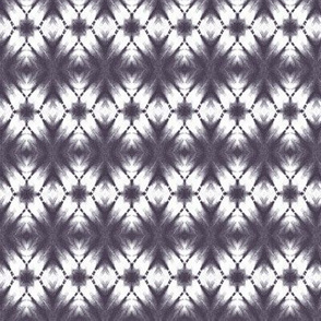 Shibori kaleidoscope in black and white