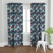 Boho Paradise Lovebirds  dark grey