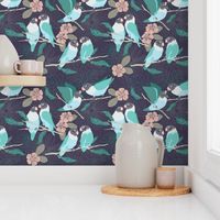 Boho Paradise Lovebirds  dark grey