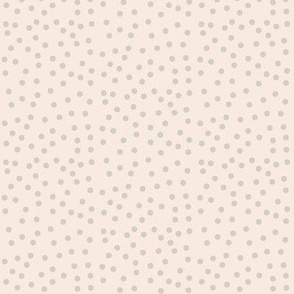 Twinkling Dots of Dove Grey on  Pale Pink Dawn - Medium Scale