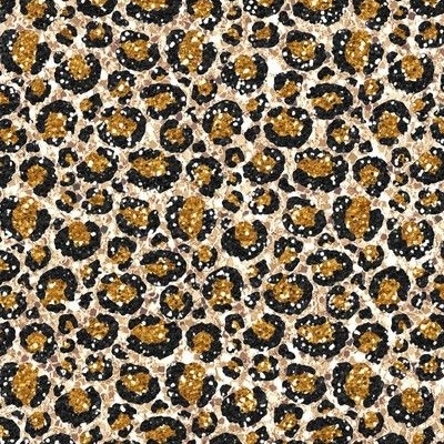 Cheetah Glitter Fabric, Wallpaper and Home Decor | Spoonflower