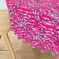 Red modern style zebra animalskin pattern