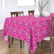 Red modern style zebra animalskin pattern