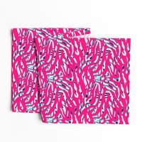 Red modern style zebra animalskin pattern