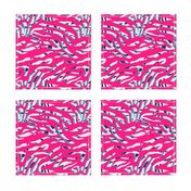 Red modern style zebra animalskin pattern