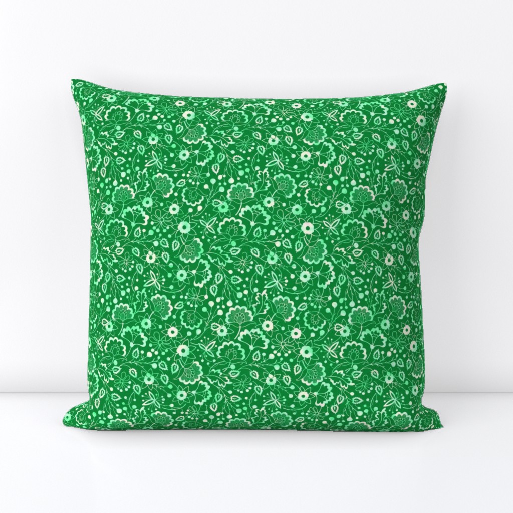 american floral grass green