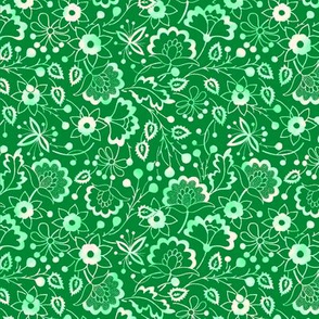 american floral grass green