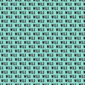 (micro scale) WILD- Coordinate to Little Man / Adventure - Wild - black and teal C19BS