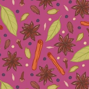 Garam Masala on Pink - large scale