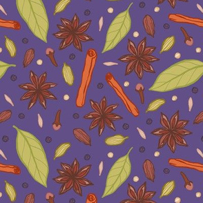 Garam Masala on Purple - large-scale