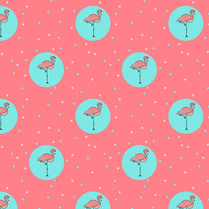 Flamingo dots