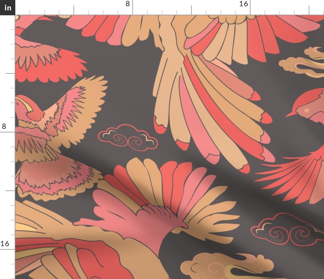 BIRDS_CLOUDS_CORAL_SEAMLESS_STOCK