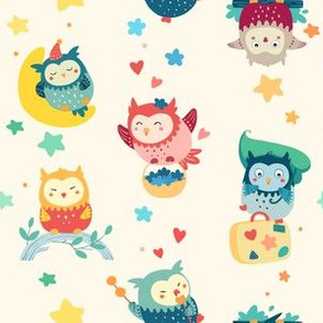 Whimsical Owls