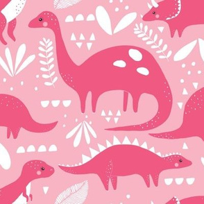 colorful dinosaurs // rose and candy